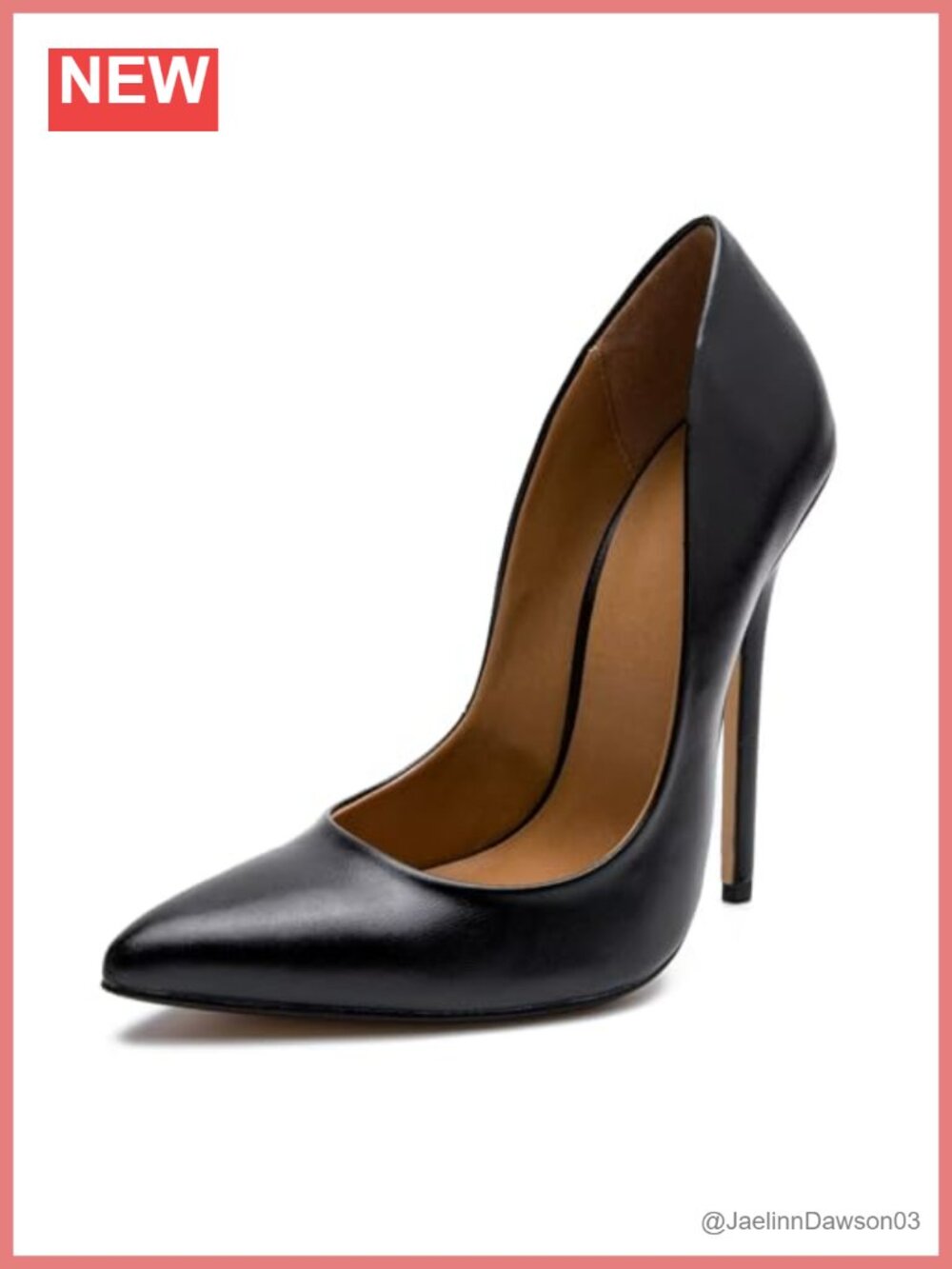ZOGEER Women's Stiletto High Heels 5.7 Inch Extreme Pointed Toe PU Pumps